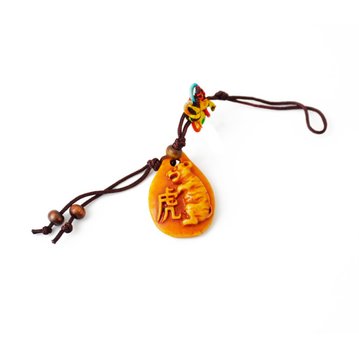 Keychain Feng Shui Drop Tiger plastic