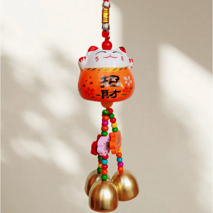 Maneki Neko Bell Orange