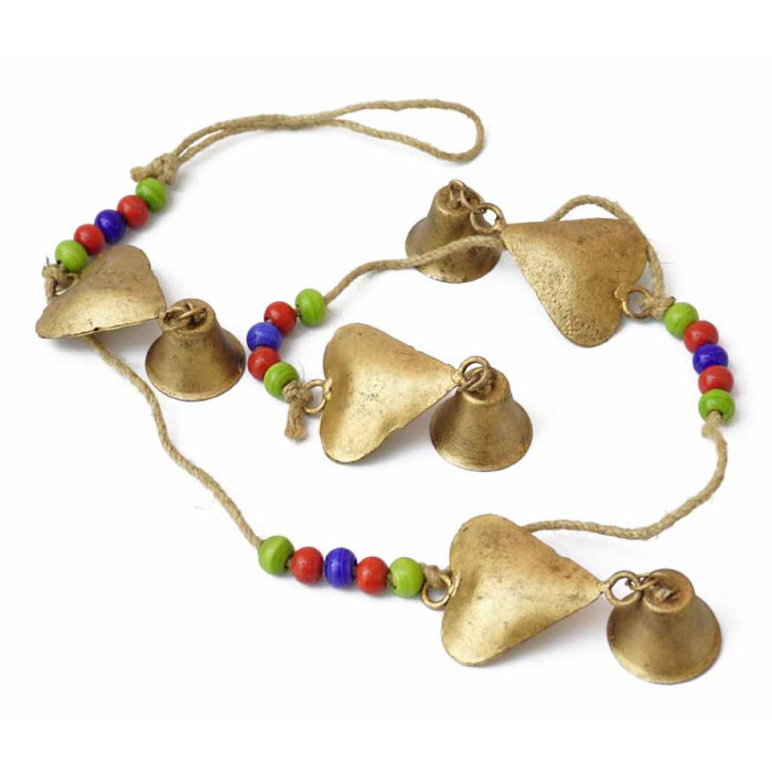 Antique bell 4 hearts + 4 bells