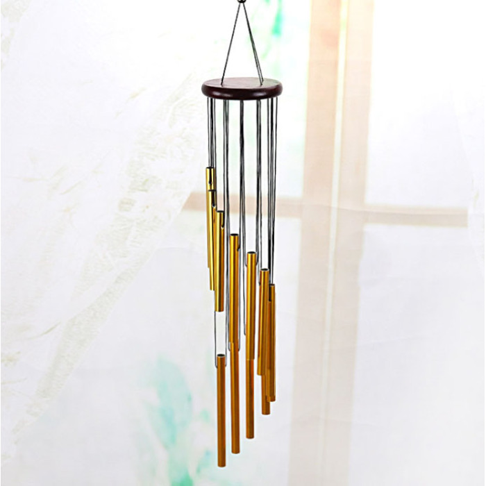Bell Wind chime 12 tubes Art.G-602 Gold