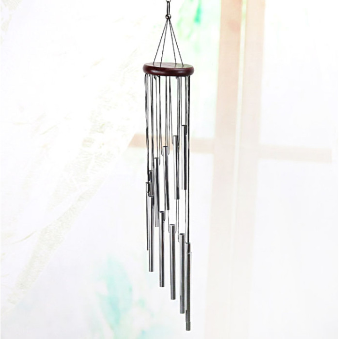 Bell Wind chime 12 tubes Art.G-602 Silver