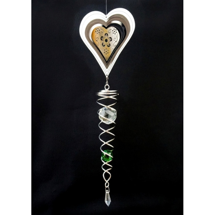 3D Mobile Heart + glass ball