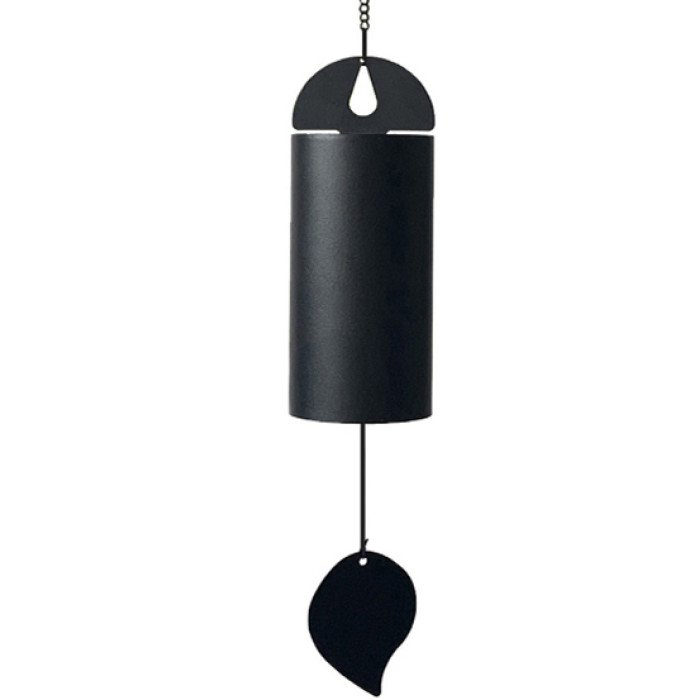 Bell Wind Chime Cylinder Black