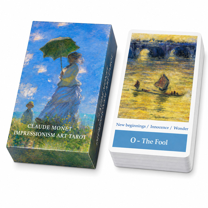 Карти Таро Клод Моне Мистецтво Імпресіонізму (Claude Monet impressionism art Tarot)
